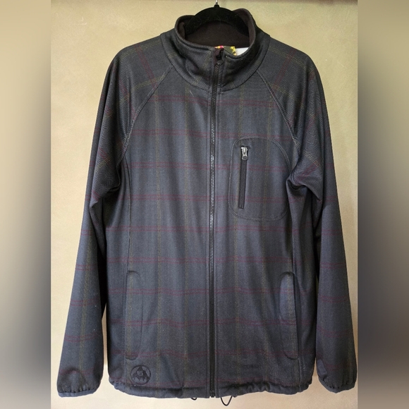 Burton Other - Burton | Full Zip Dark Plaid Long Sleeve Jacket, Size L